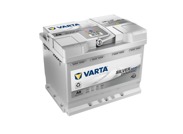 Akumulators VARTA Silver Dynamic xEV AGM A8 12V 60Ah 680A(EN) 242x175x190 0/1